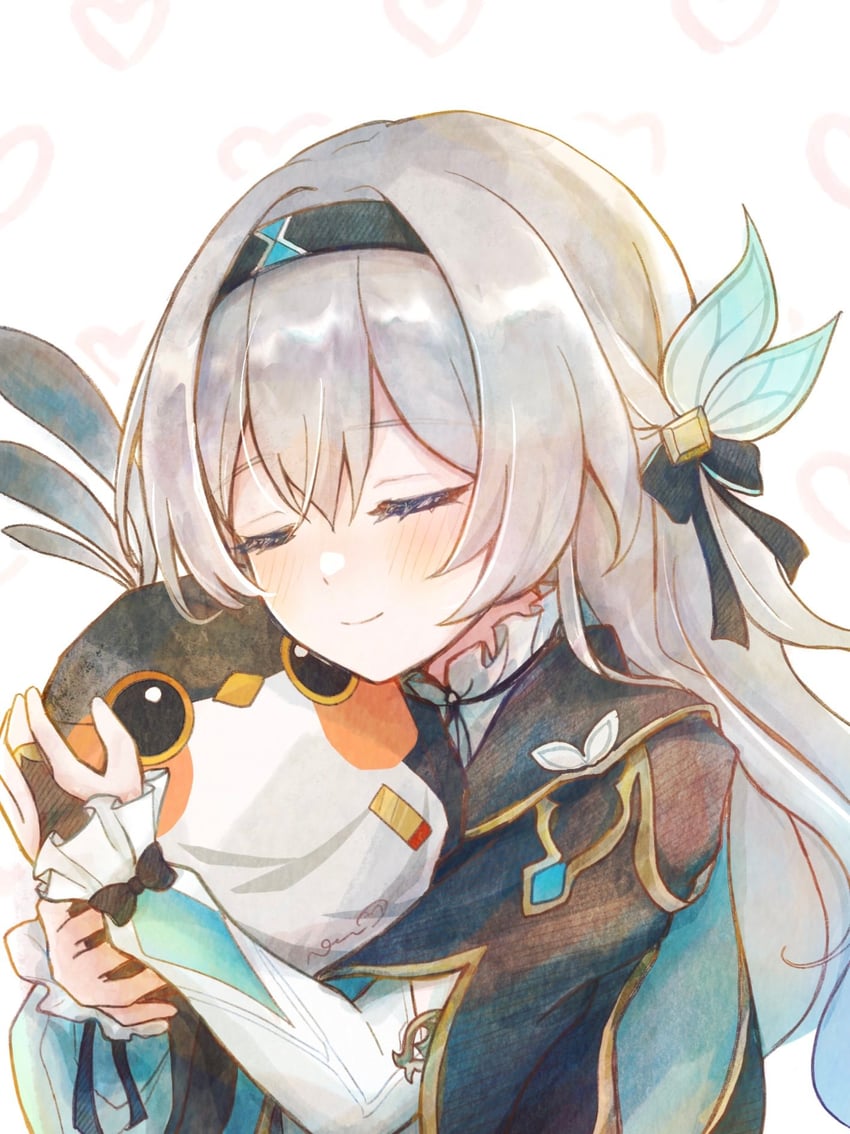 trailblazer and firefly (honkai and 1 more) drawn by pesoiroha