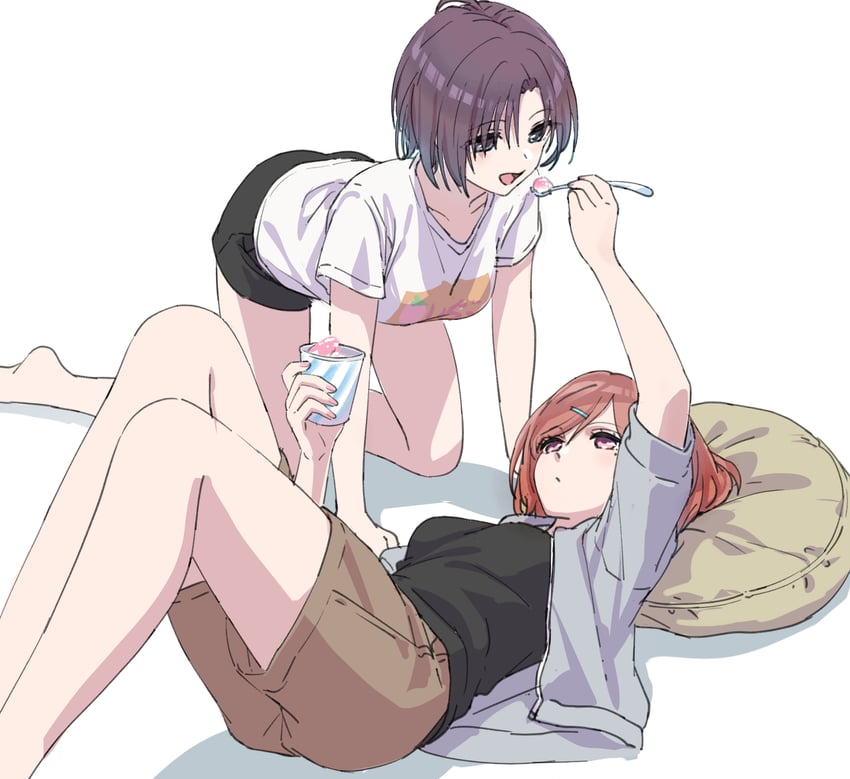 higuchi madoka and asakura toru (idolmaster and 1 more) drawn by piroaki