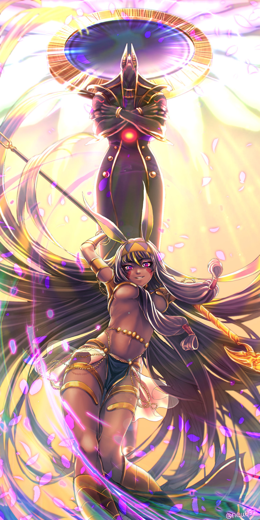 nitocris and anubis (fate and 2 more) drawn by yasui_(neu032)