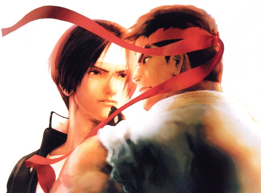 ryu and kusanagi kyou (street fighter and 2 more)