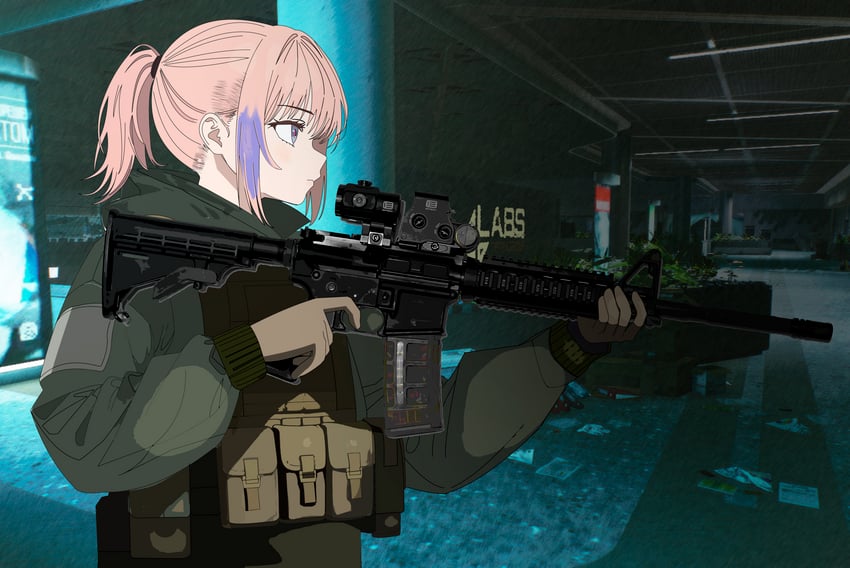 st ar-15 (girls' frontline and 1 more) drawn by reisenzero