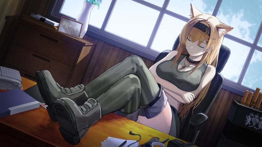 horn (arknights) drawn by sentou_kouhei_kitsune