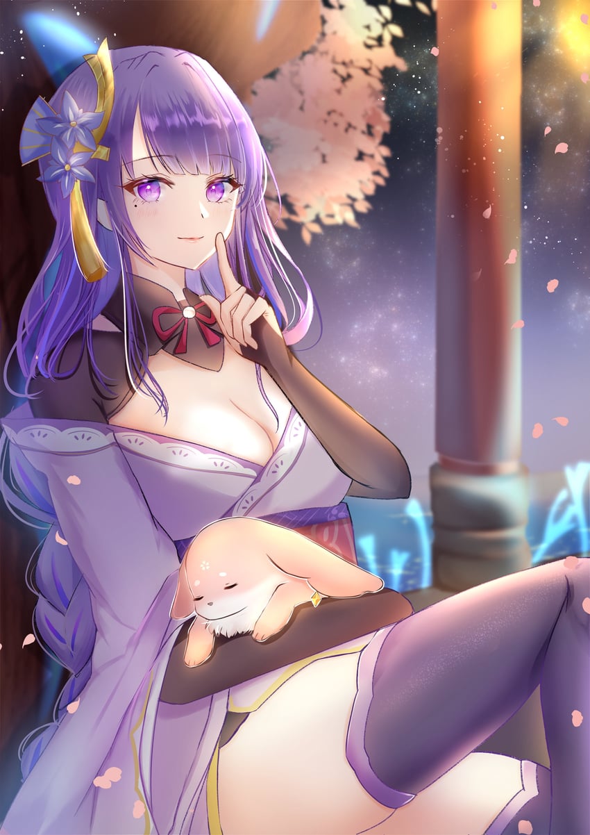 raiden shogun and yae miko (genshin impact) drawn by cocoa_11vv