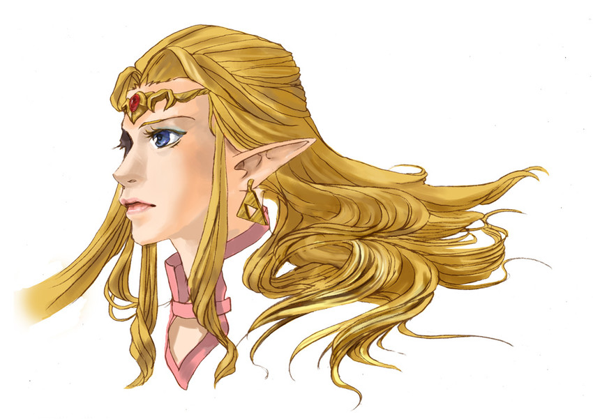 princess zelda (the legend of zelda) drawn by kame_(pt_turtle)