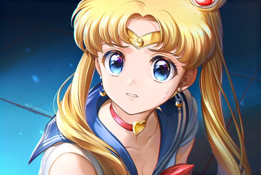 tsukino usagi and sailor moon (bishoujo senshi sailor moon and 1 more) drawn by kaze-hime