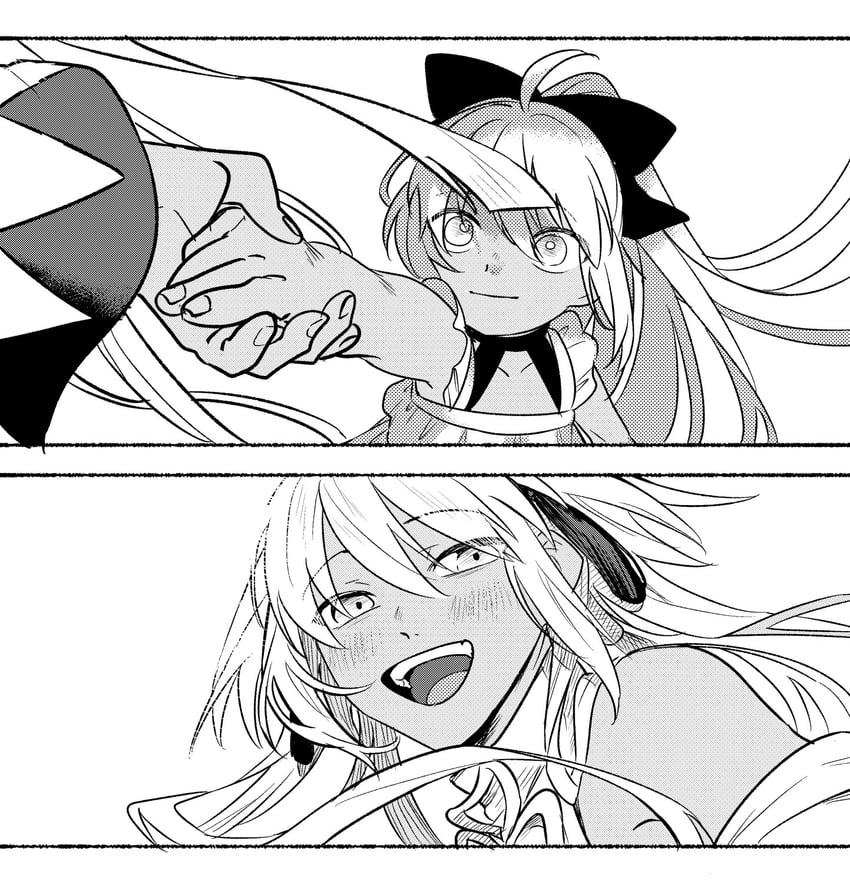 okita souji, okita souji alter, and rengoku (fate and 1 more) drawn by noz_2to