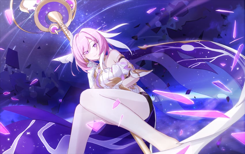 elysia (honkai and 1 more) drawn by fingertip_gentleman