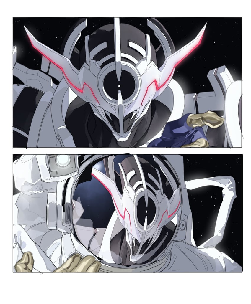 kamen rider evol, evolto, and evol blackhole (kamen rider and 1 more) drawn by bbbb_fex