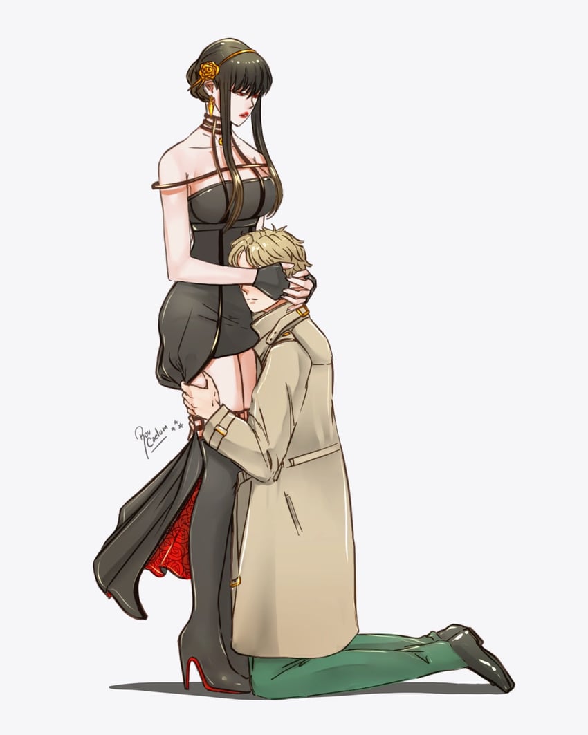 yor briar and twilight (spy x family) drawn by rou_uor