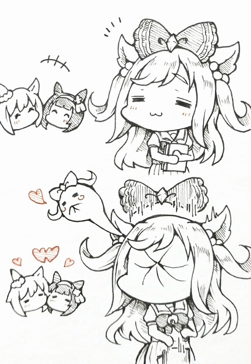 seiun sky, agnes digital, and nishino flower (umamusume) drawn by garyuu_ryuuga