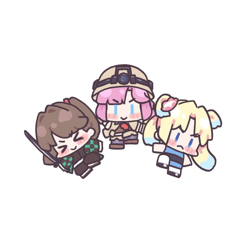 fujishima megumi, osawa rurino, anyoji hime, kamado tanjirou, and bubbles (love live! and 4 more) drawn by sunkeun