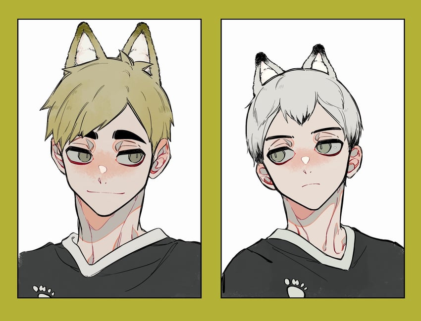 miya atsumu and kita shinsuke (haikyuu!!) drawn by coco_(238243)