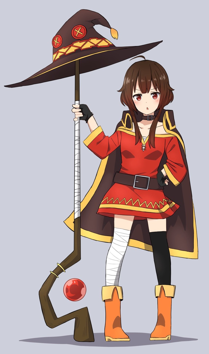 megumin (kono subarashii sekai ni shukufuku wo!) drawn by nagio_(kiona)
