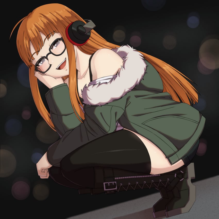 sakura futaba (persona and 1 more) drawn by lucky_zero
