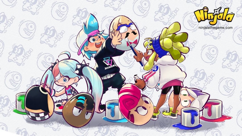 gumchi, kappei, berecca, van, lucy, and 4 more (ninjala and 1 more) drawn by rianti-wong