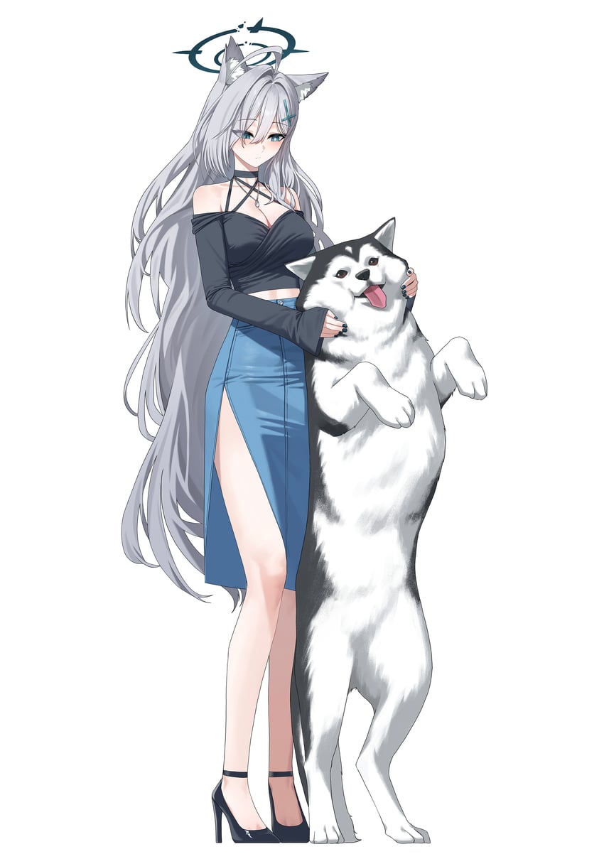 shiroko and shiroko terror (blue archive) drawn by alfie_(tmdals7645)