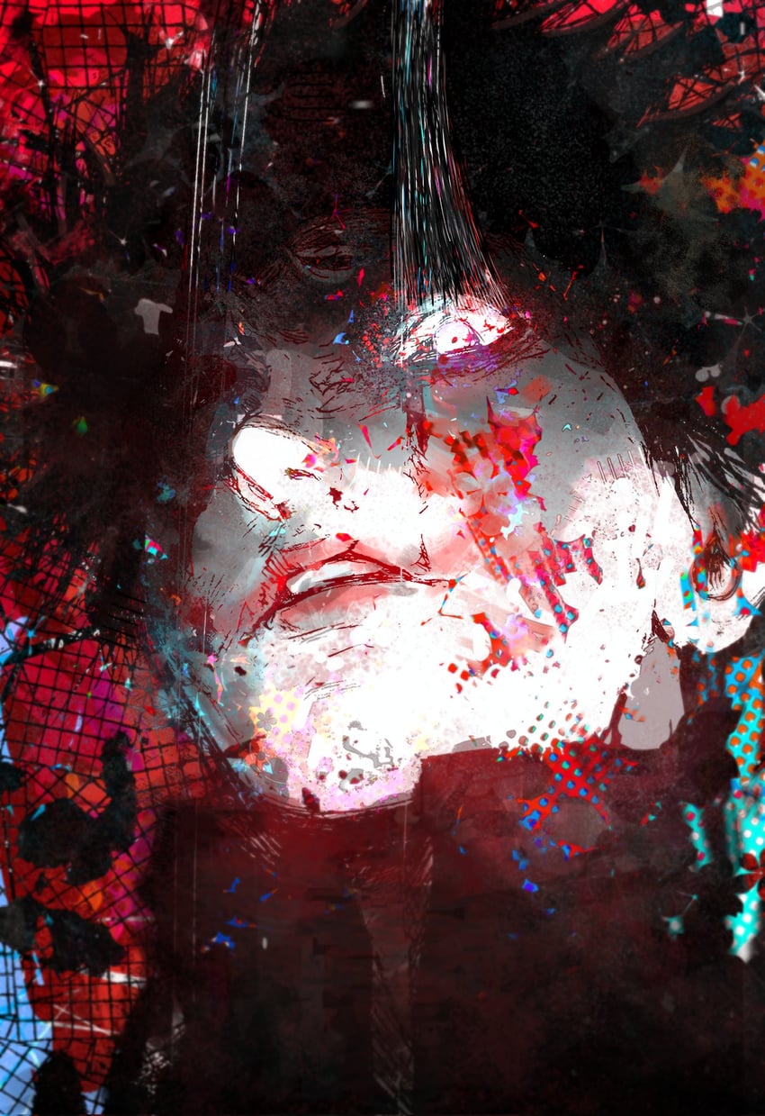 kaneki ken (tokyo ghoul) drawn by apollododia and ishida_sui