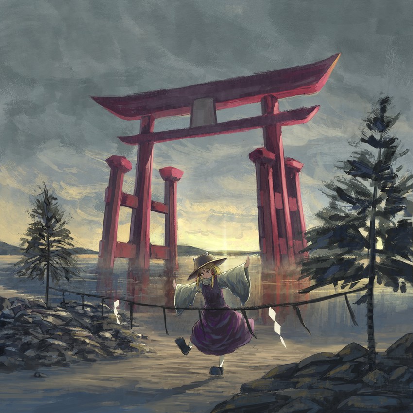 moriya suwako (touhou) drawn by fjsmu