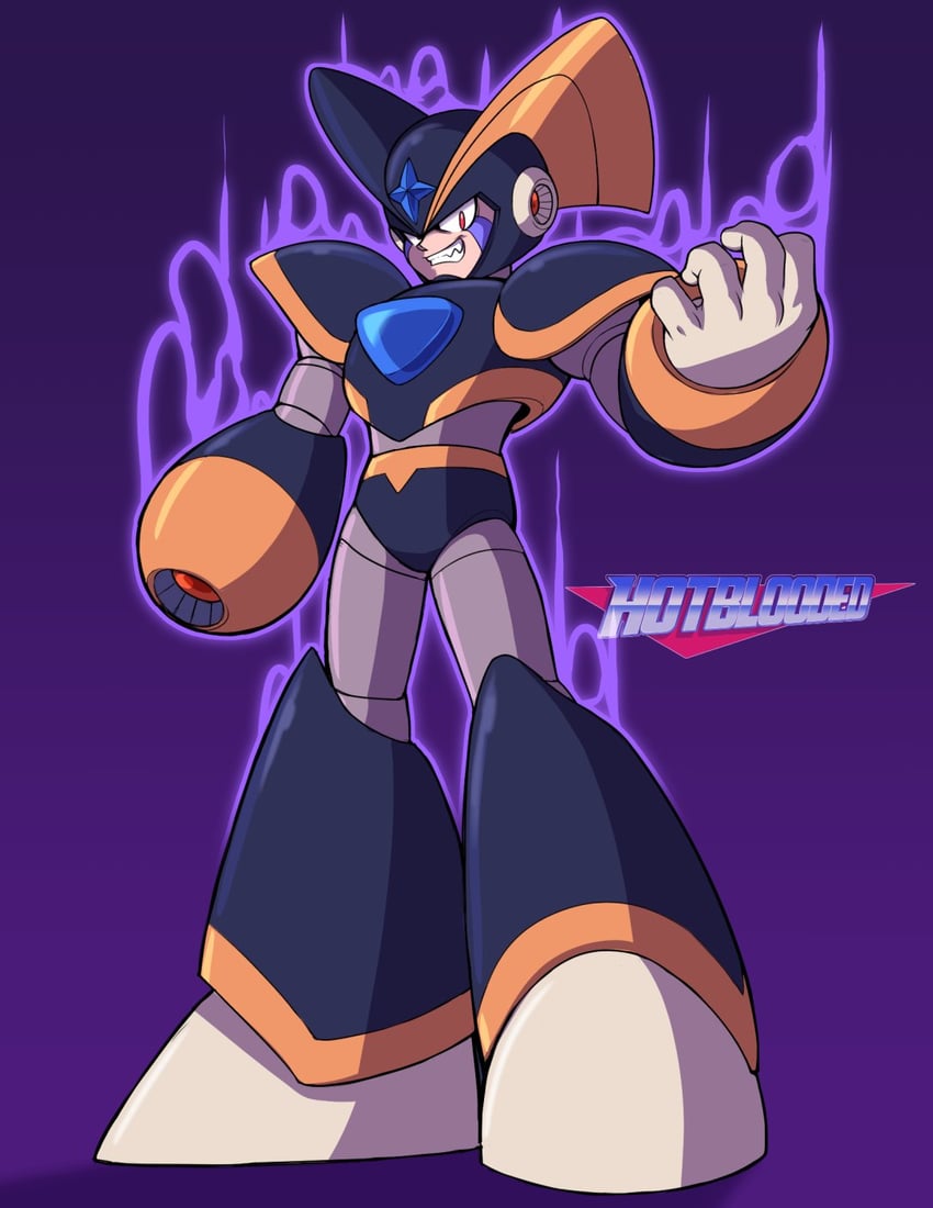 bass (mega man) drawn by hotbloodedmecha