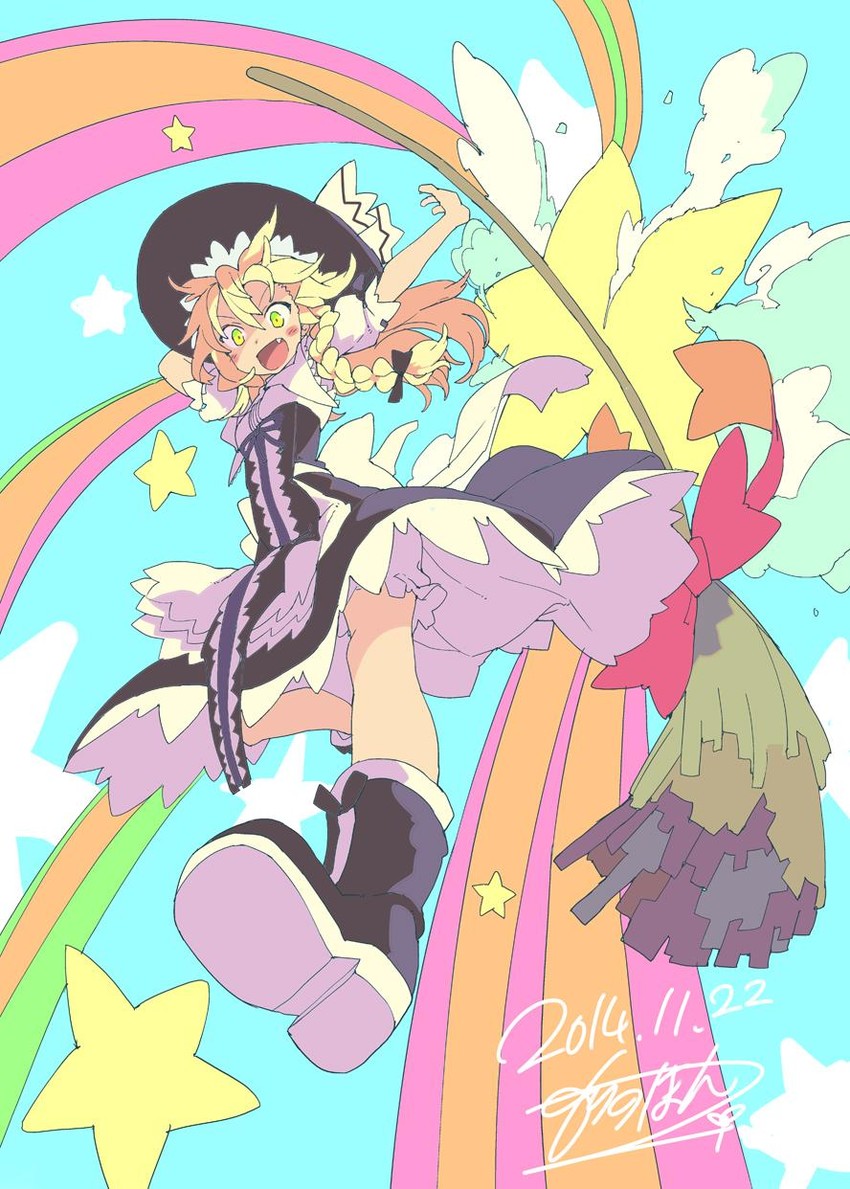 kirisame marisa (touhou and 1 more) drawn by morino_hon