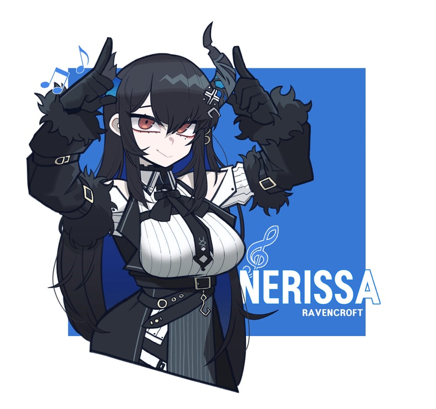 nerissa ravencroft (hololive and 1 more) drawn by cocomayo29_(tomato)