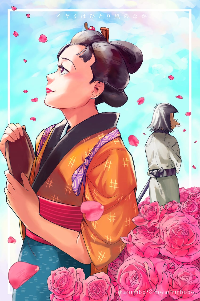 iyami and okiku (osomatsu and 1 more) drawn by maririnbo
