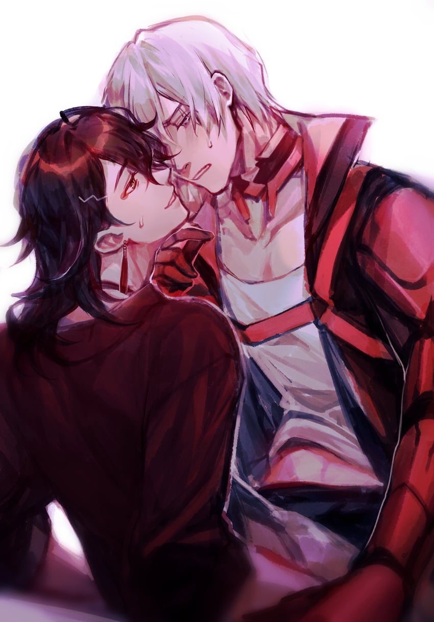 vox akuma and fulgur ovid (nijisanji and 1 more) drawn by jingle23