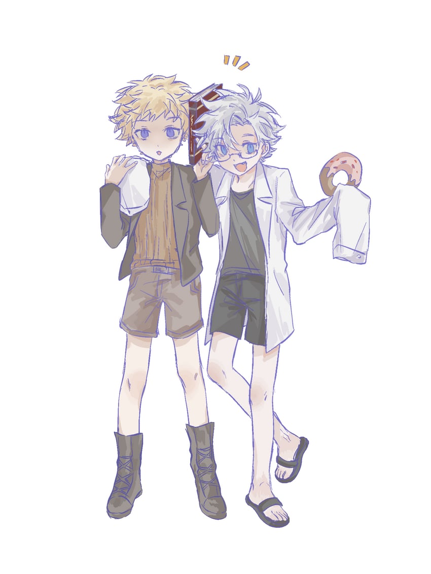 atou haruki and kanou aogu (saibou shinkyoku) drawn by jixu_qingyanghuana
