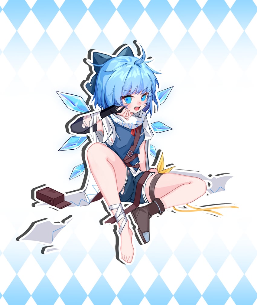 cirno (touhou and 1 more) drawn by takki_(takkiko)