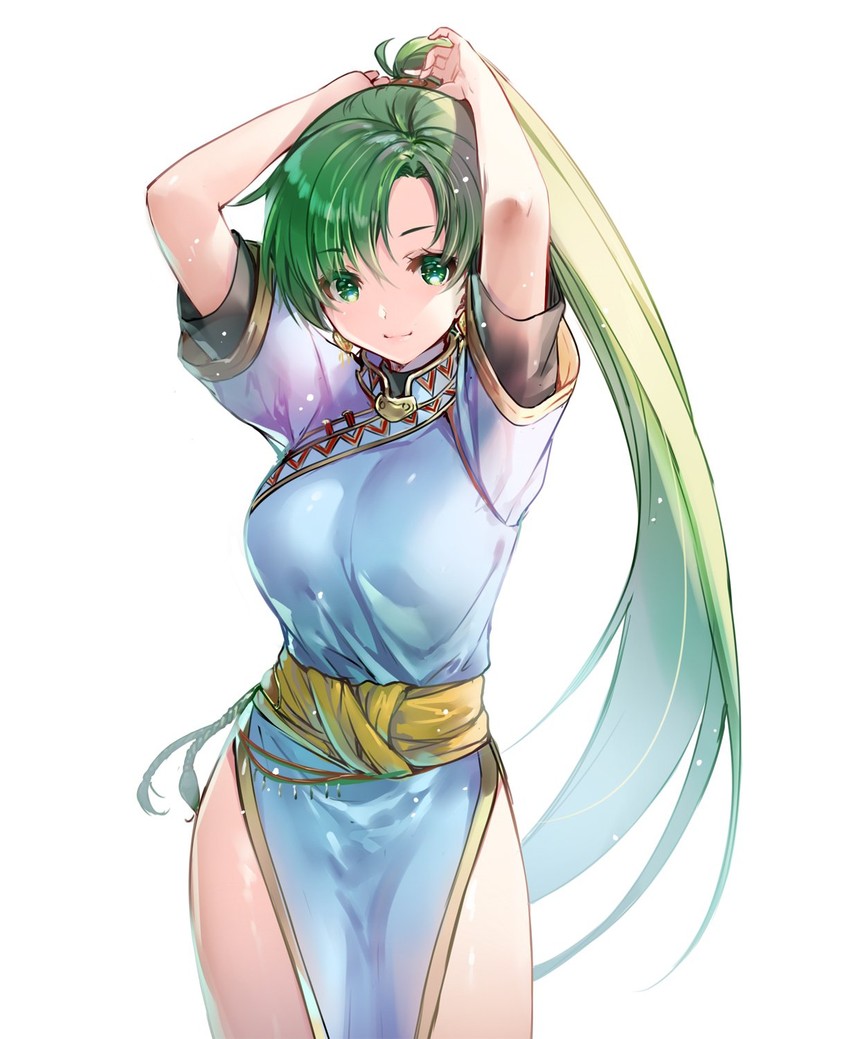 lyn (fire emblem and 2 more) drawn by miwabe_sakura