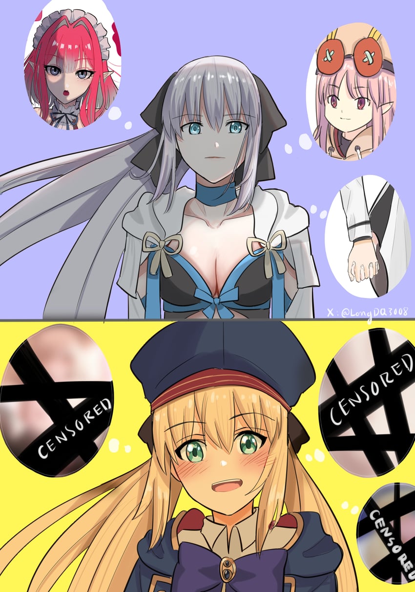artoria pendragon, fujimaru ritsuka, baobhan sith, morgan le fay, artoria caster, and 1 more (fate and 1 more) drawn by longdq3008