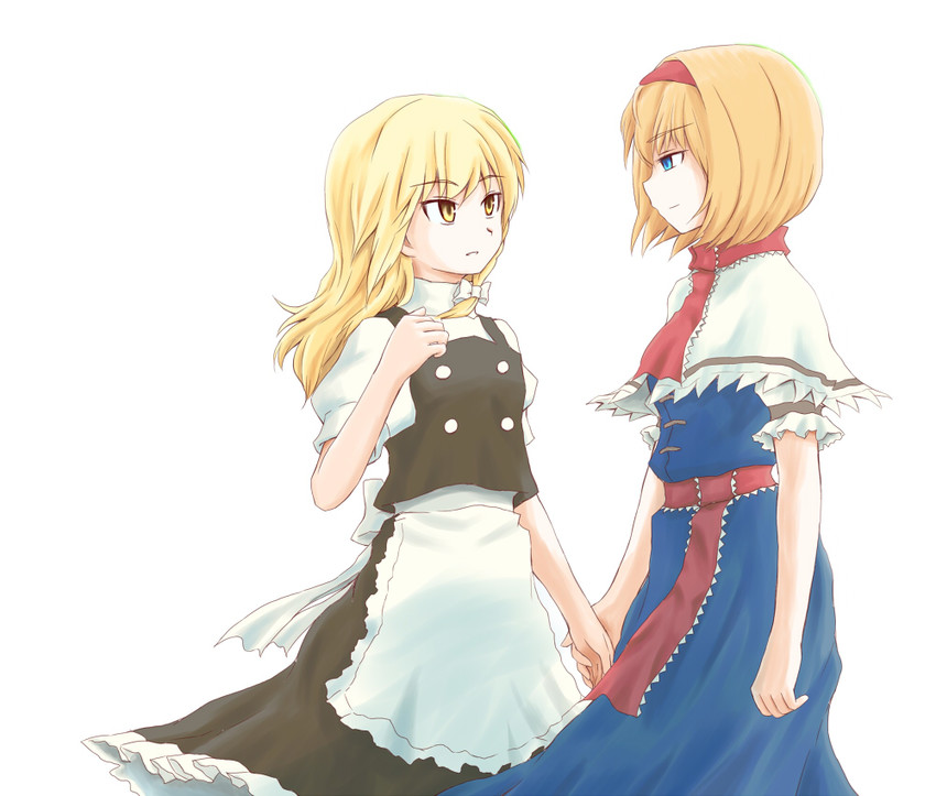 kirisame marisa and alice margatroid (touhou) drawn by shichika_(artist)