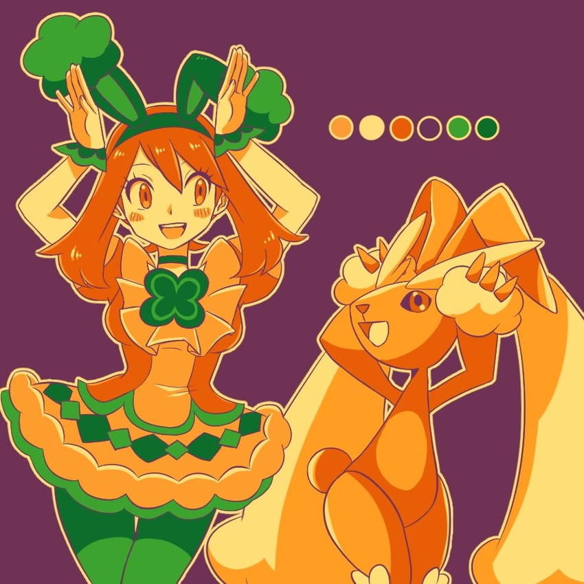 may and lopunny (pokemon and 1 more) drawn by haruki_sparsa
