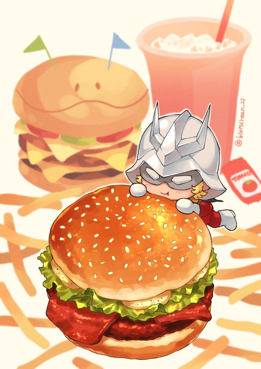 haro and char aznable (gundam and 1 more) drawn by bluescreen_23