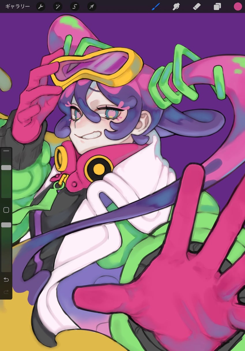 hatsune miku and poison miku (pokemon and 2 more) drawn by minami_wakamo