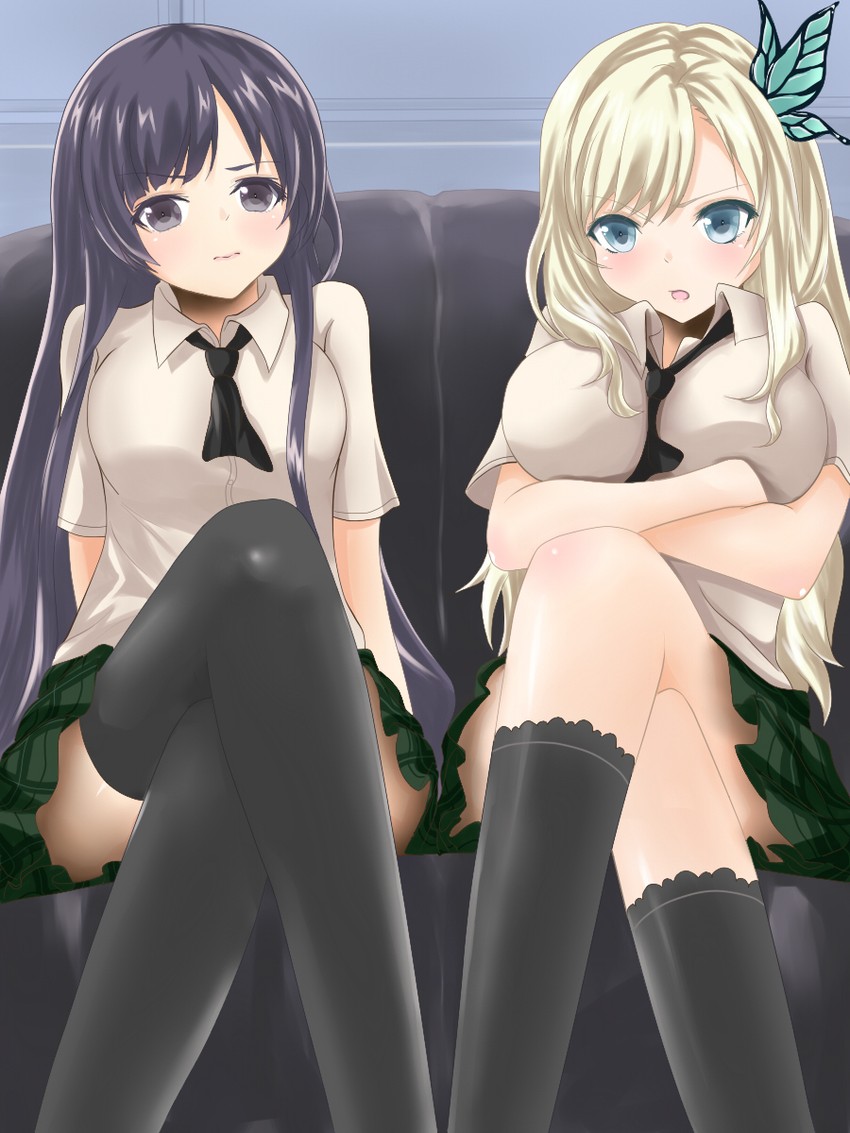 kashiwazaki sena and mikazuki yozora (boku wa tomodachi ga sukunai) drawn by tarou_no_tsubuyaki