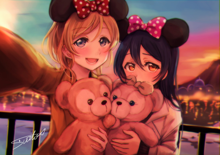 sonoda umi and ayase eli (love live! and 2 more) drawn by suito