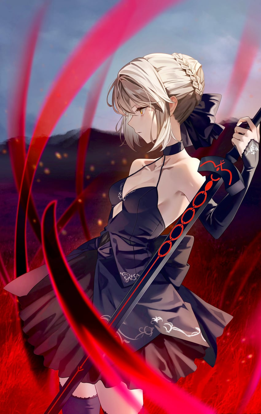 artoria pendragon and saber alter (fate and 1 more) drawn by maririri111