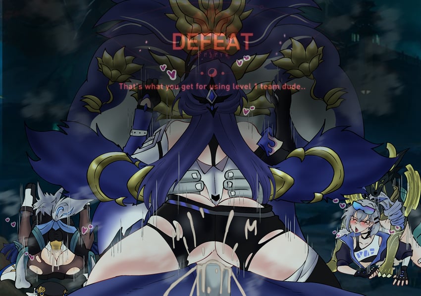acheron, silver wolf, and pela (honkai and 1 more)