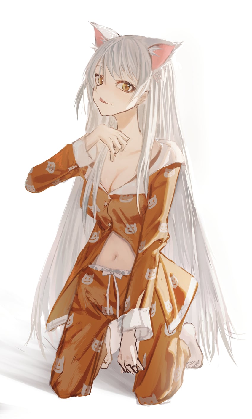 hanekawa tsubasa and black hanekawa (monogatari and 1 more) drawn by cokei