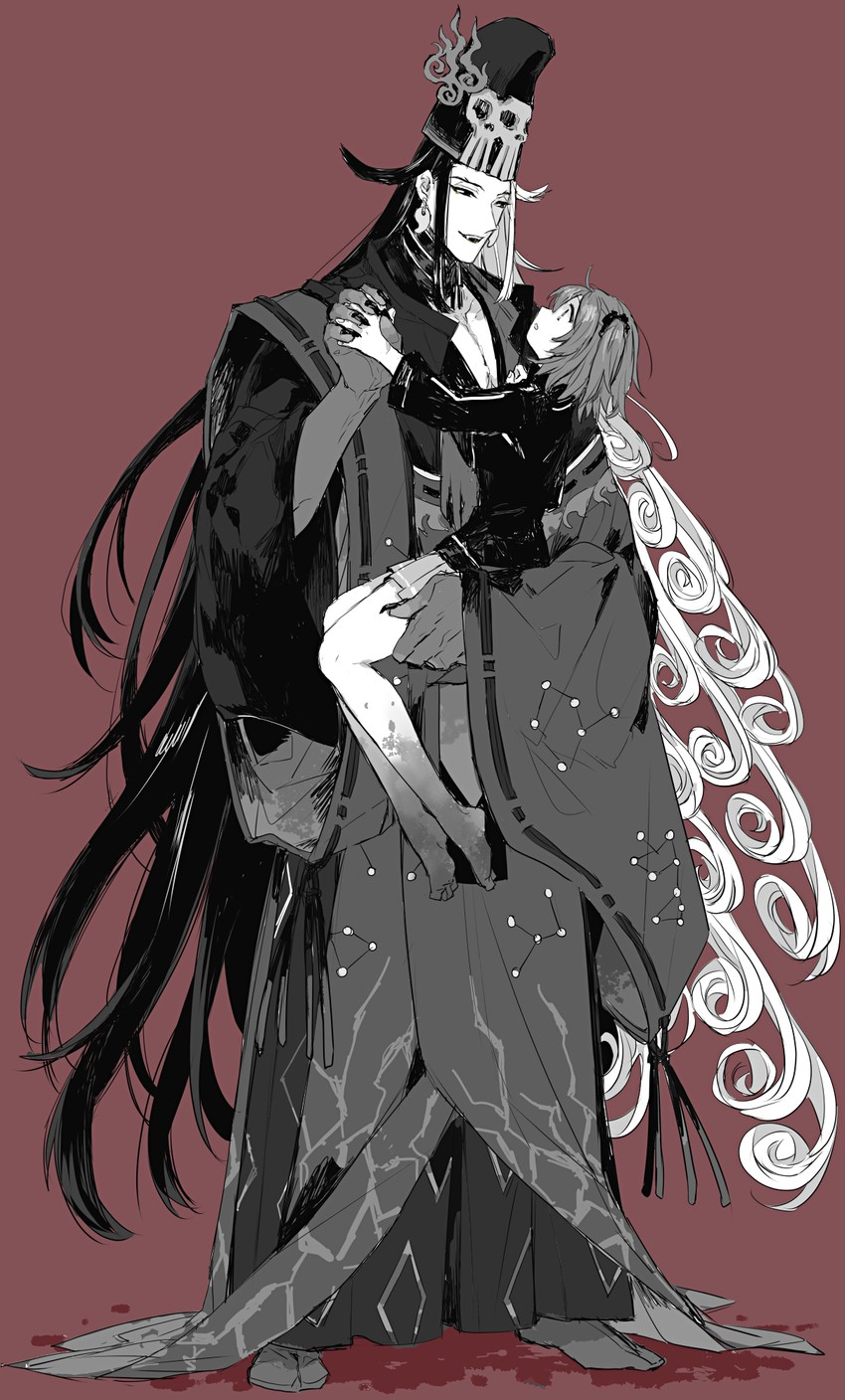 fujimaru ritsuka and ashiya douman (fate and 1 more) drawn by matsuno_(mat8k)