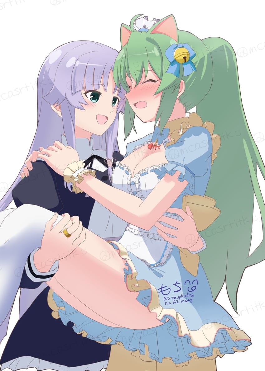 tanaka ichi and banshouya ena (assault lily) drawn by mochi_(mcasrtitk)
