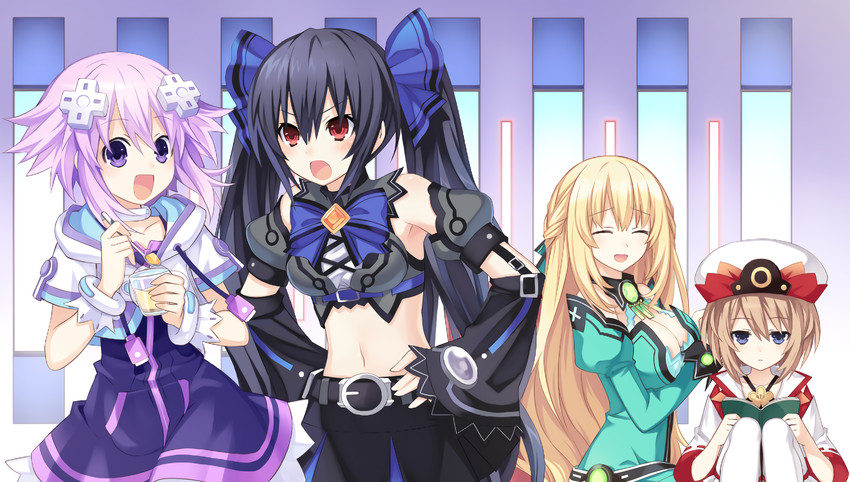 neptune, noire, blanc, and vert (neptune and 1 more) drawn by manamitsu