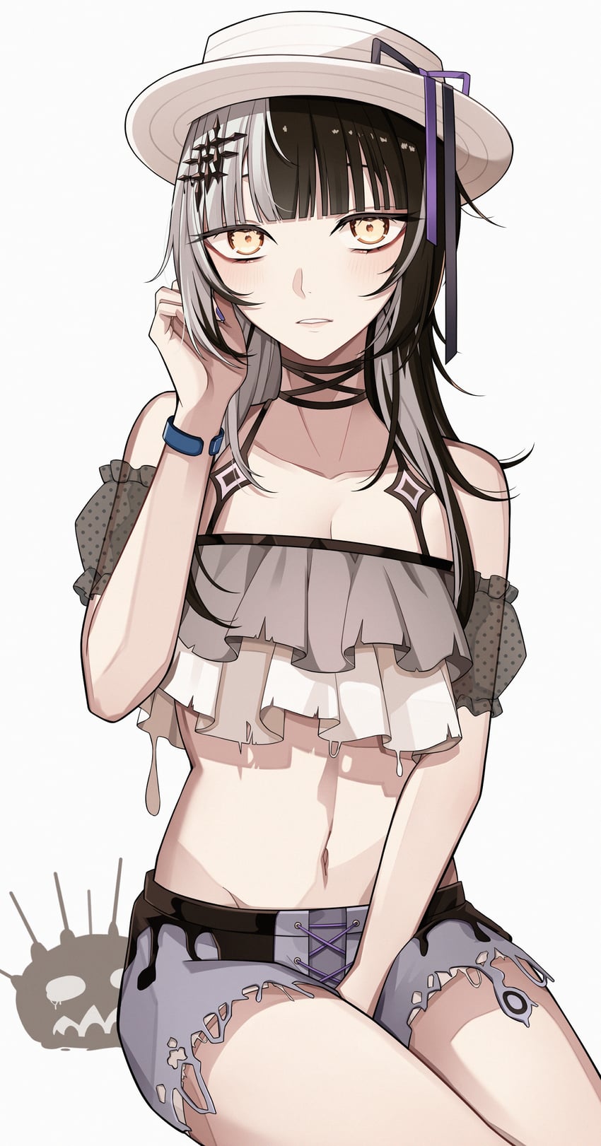 shiori novella and yorick (hololive and 1 more) drawn by nurufufufu