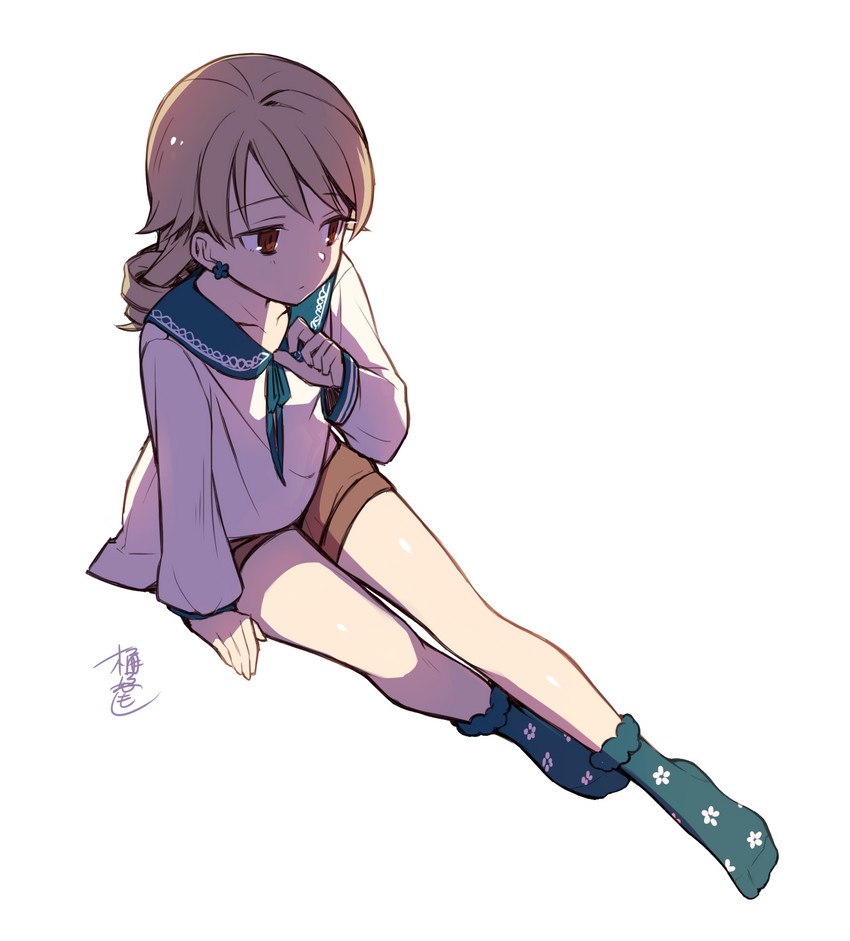 morikubo nono (idolmaster and 2 more) drawn by okeno_kamoku