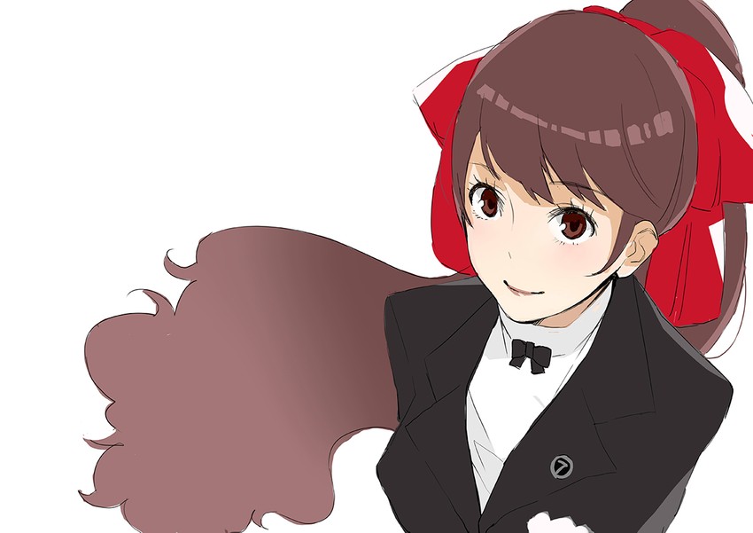 yoshizawa kasumi (persona and 2 more) drawn by azukiko