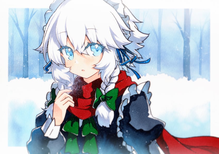 izayoi sakuya (touhou and 1 more) drawn by rinka_(qqqrinkappp)