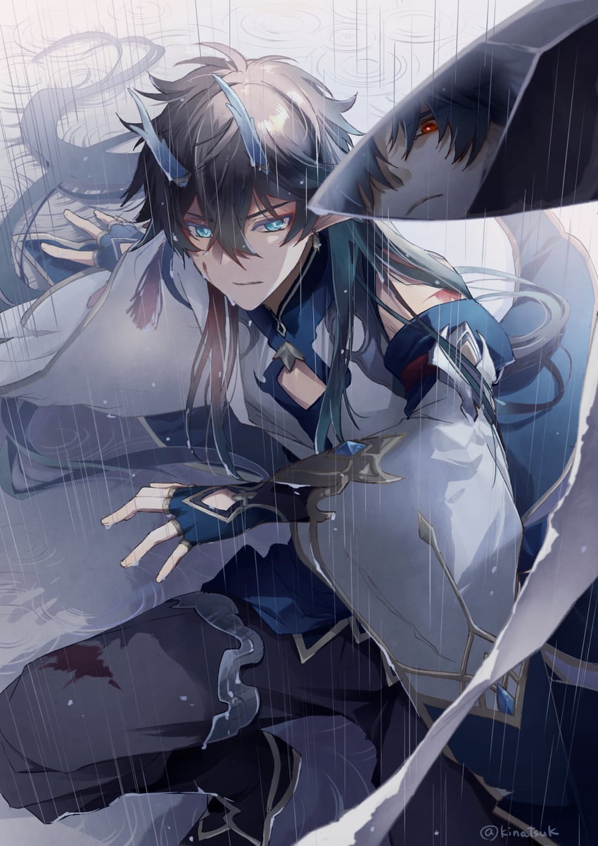 dan heng and blade (honkai and 1 more) drawn by kinatsu_k