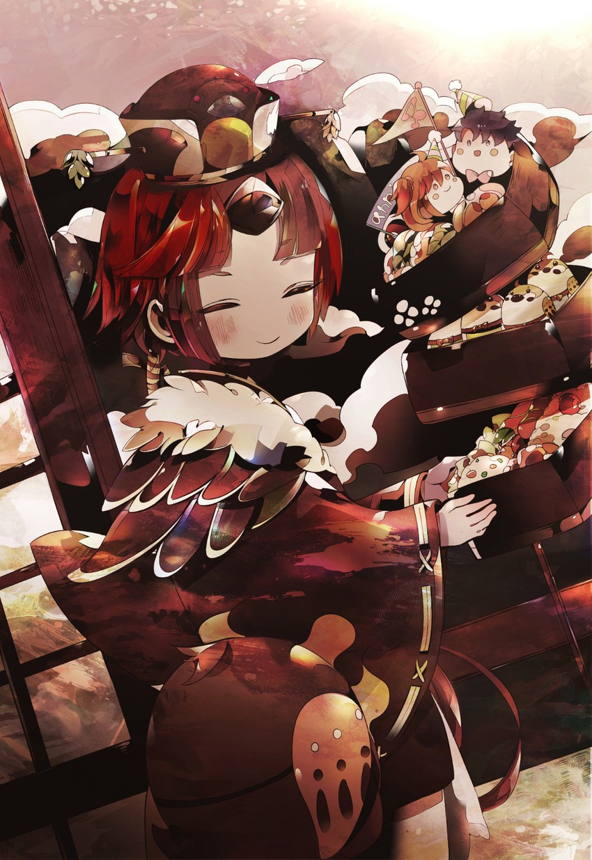 fujimaru ritsuka and beni-enma (fate and 1 more) drawn by shinagai_hino