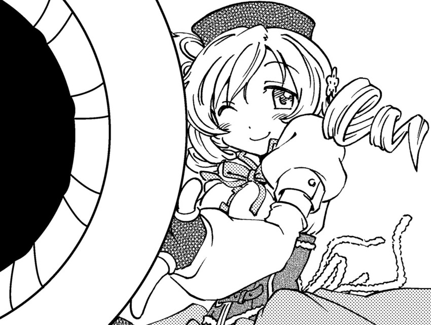 tomoe mami (mahou shoujo madoka magica) drawn by sashio_sae_(omutsu_sniper)